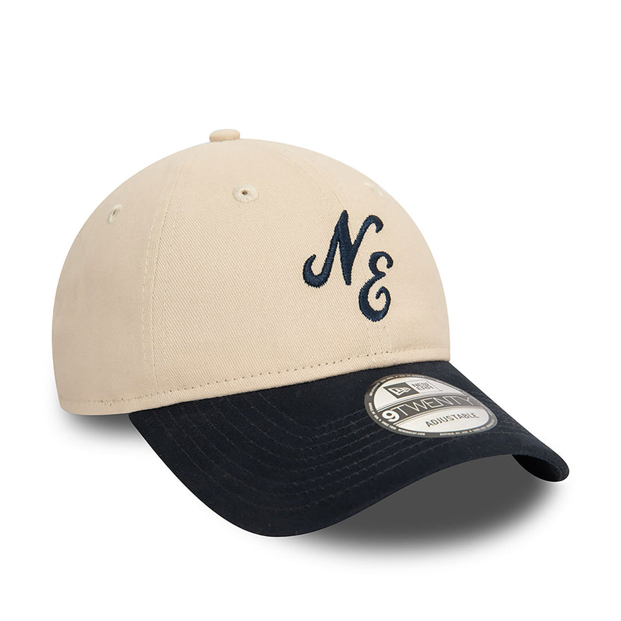 New Era 9TWENTY Peached Cotton Stone/Navy Cap