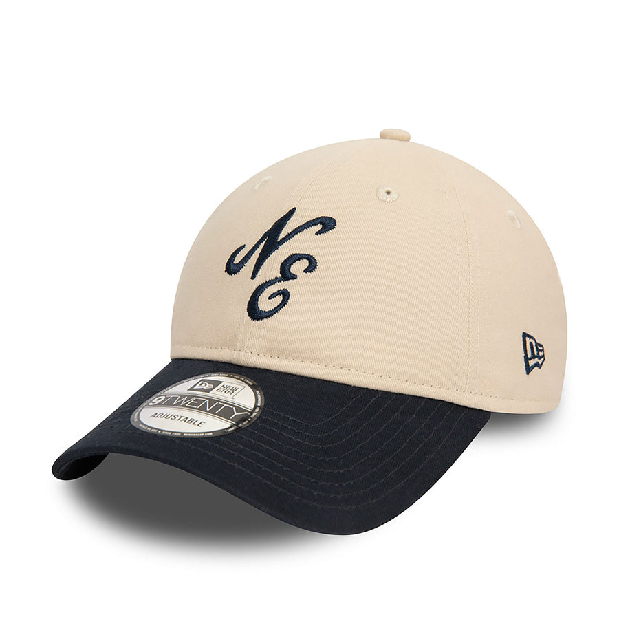 New Era 9TWENTY Peached Cotton Stone/Navy Cap