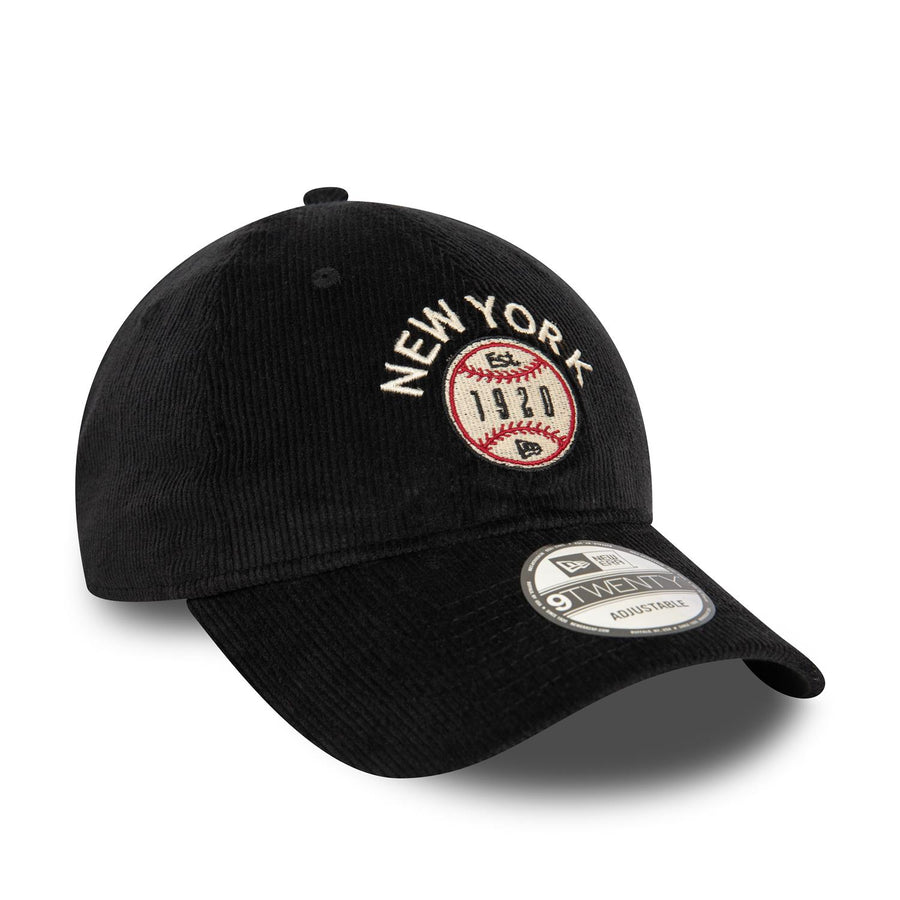 New Era 9TWENTY Cord Black Cap