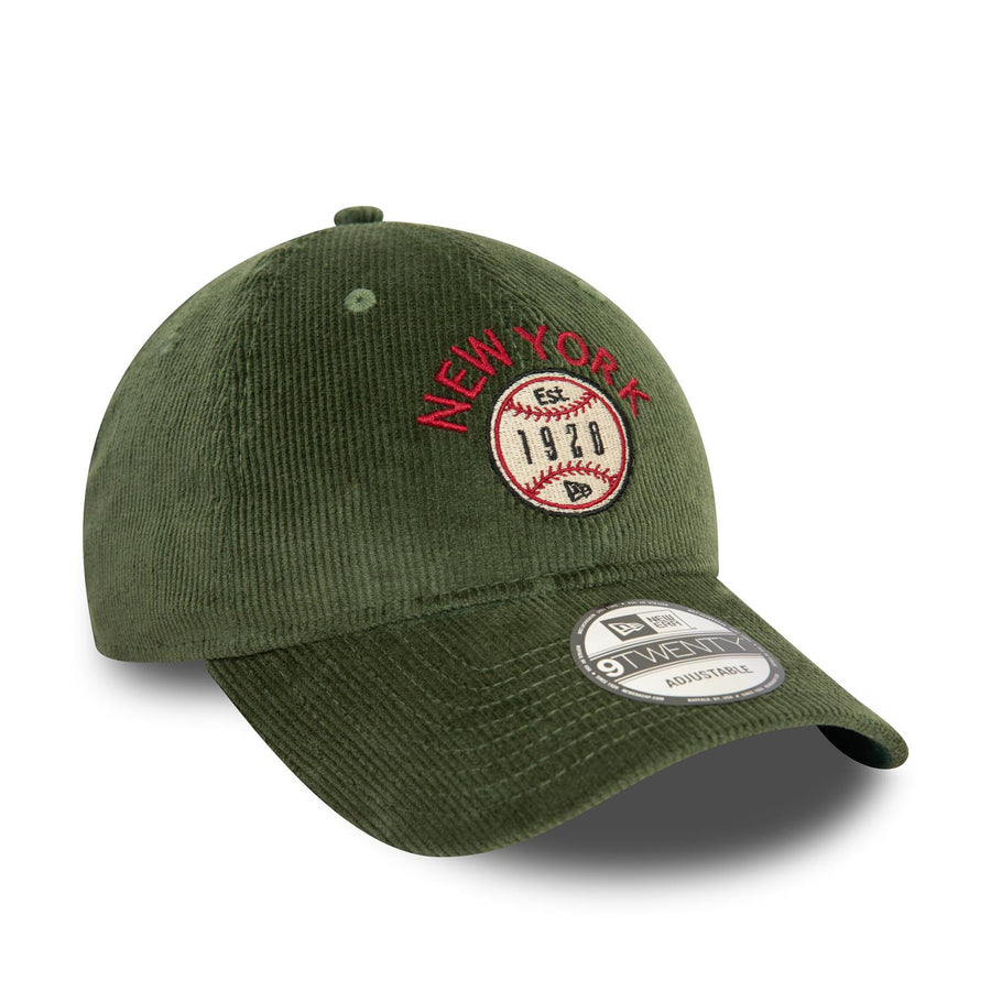 New Era 9TWENTY Cord Dark Green Cap