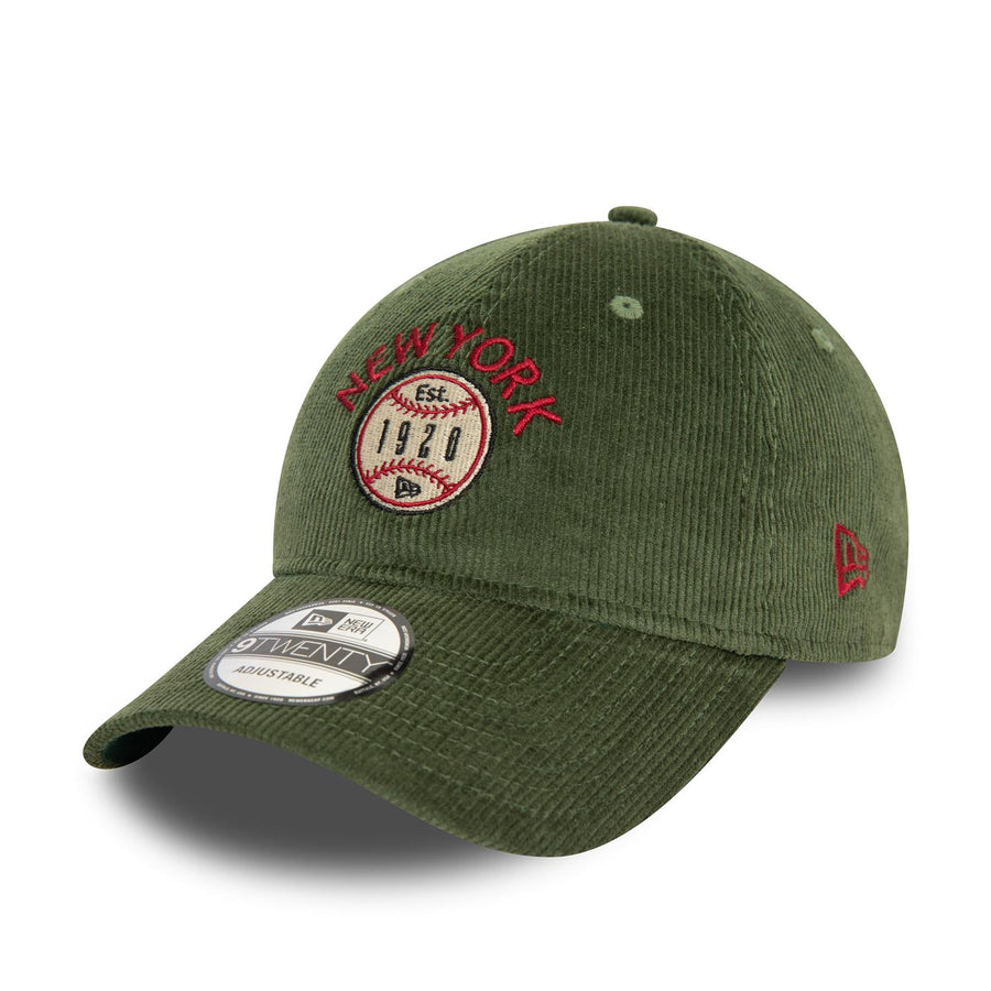 New Era 9TWENTY Cord Dark Green Cap