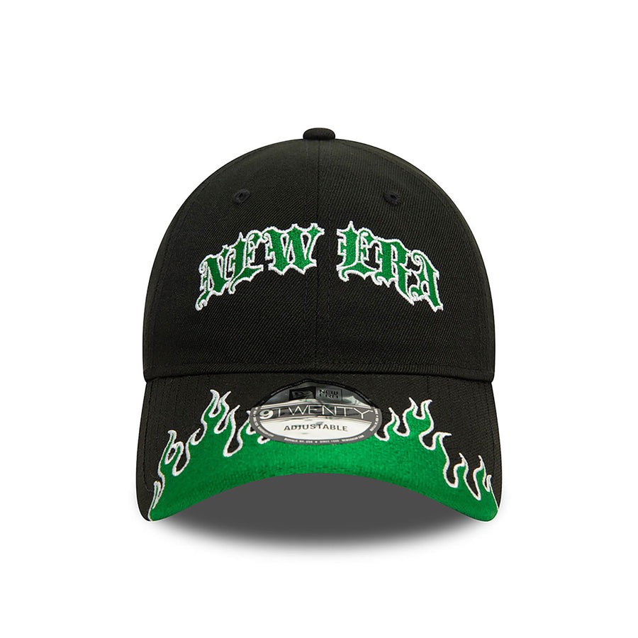 New Era 9TWENTY Race Flame Black/Green Cap