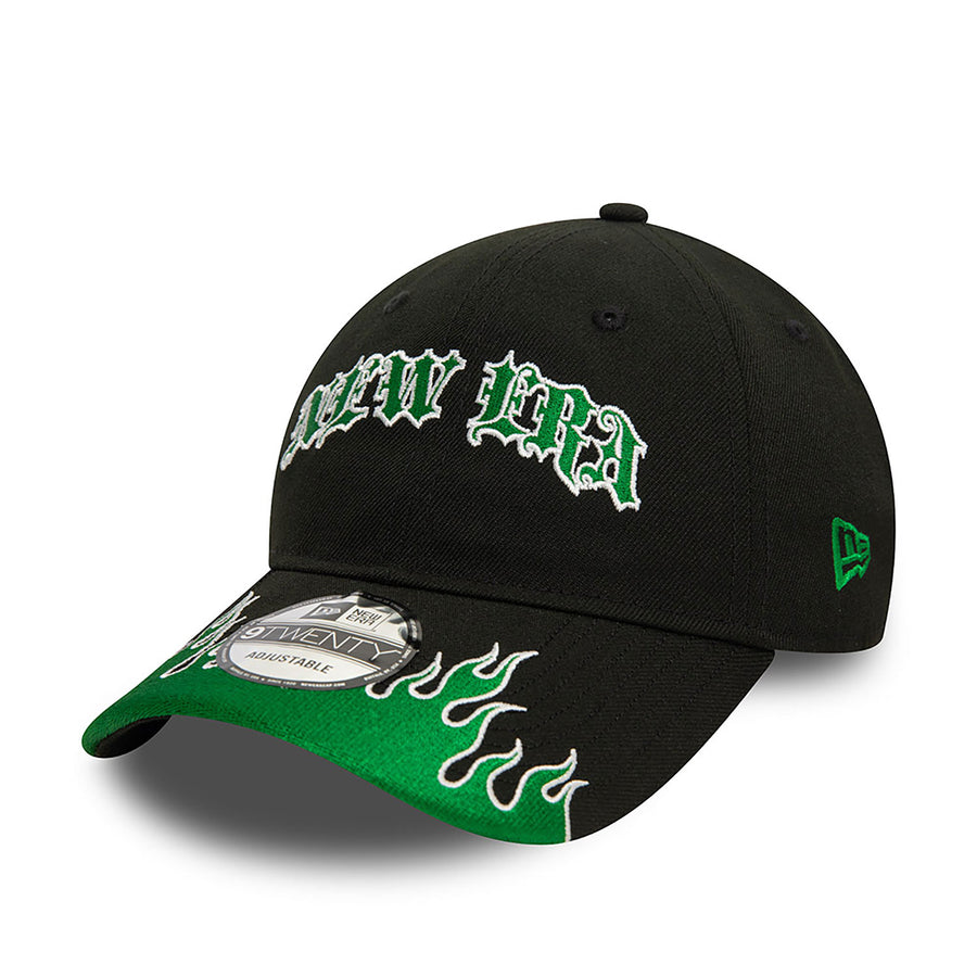 New Era 9TWENTY Race Flame Black/Green Cap