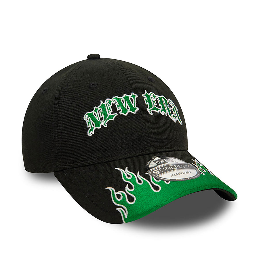 New Era 9TWENTY Race Flame Black/Green Cap