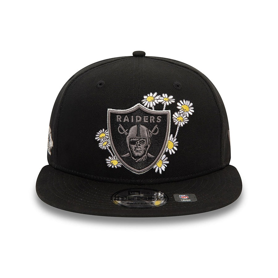 Las Vegas Raiders 9FIFTY Seasonal Flower Black Cap