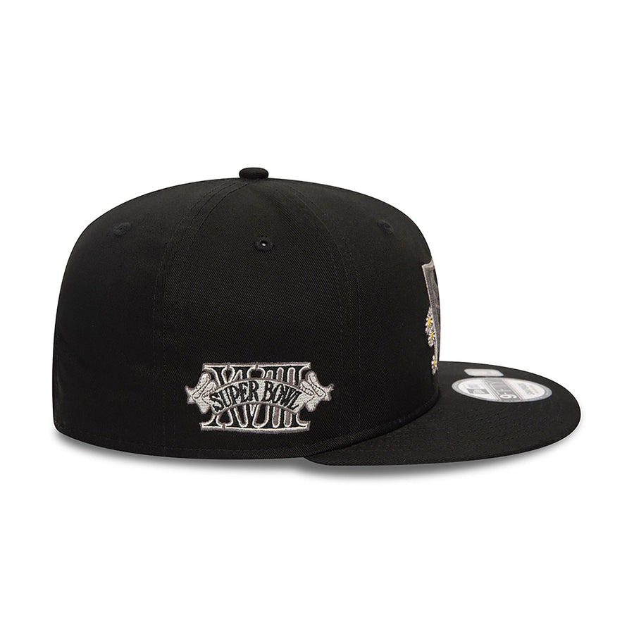 Las Vegas Raiders 9FIFTY Seasonal Flower Black Cap