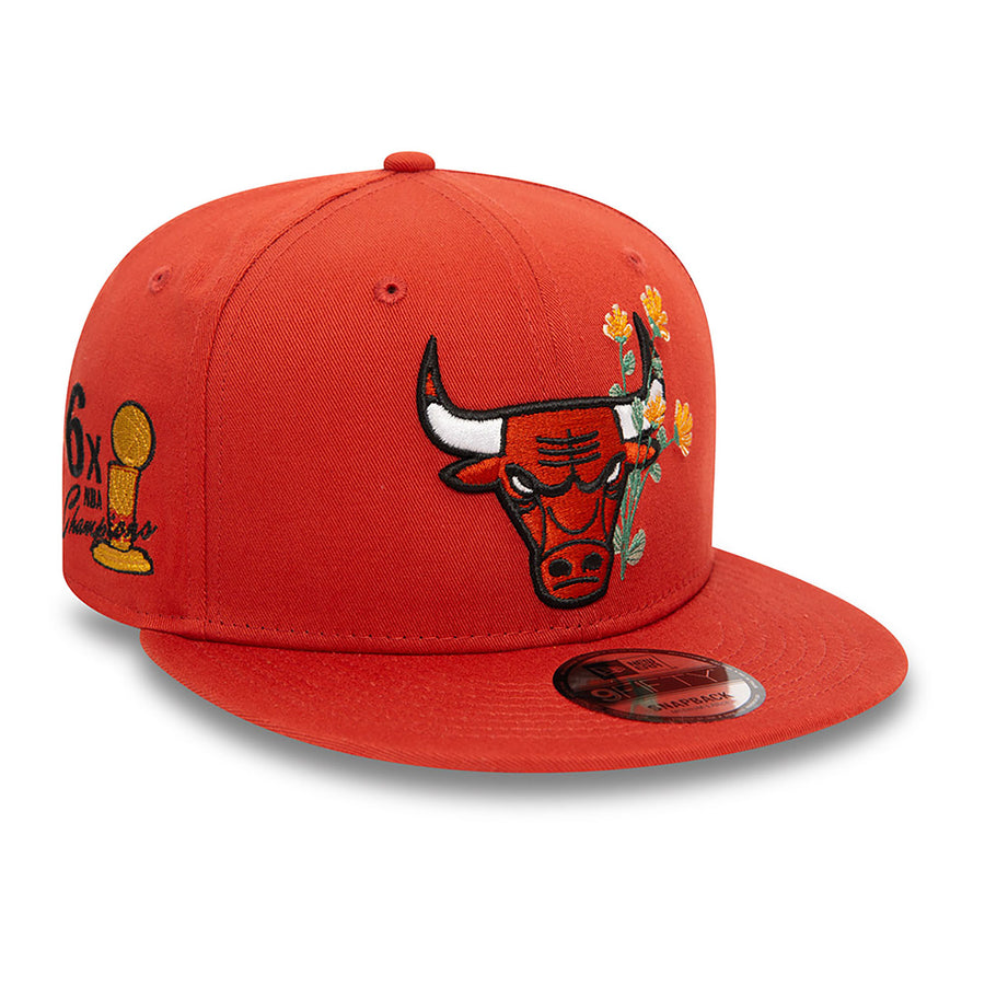 Chicago Bulls 9FIFTY Seasonal Flower Copper Red Cap