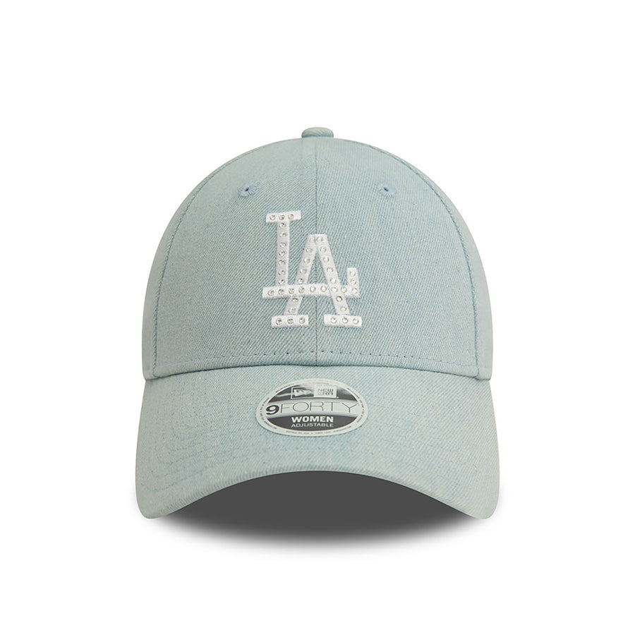 Los Angeles Dodgers 9FORTY Womens Diamante Denim Sky Cap