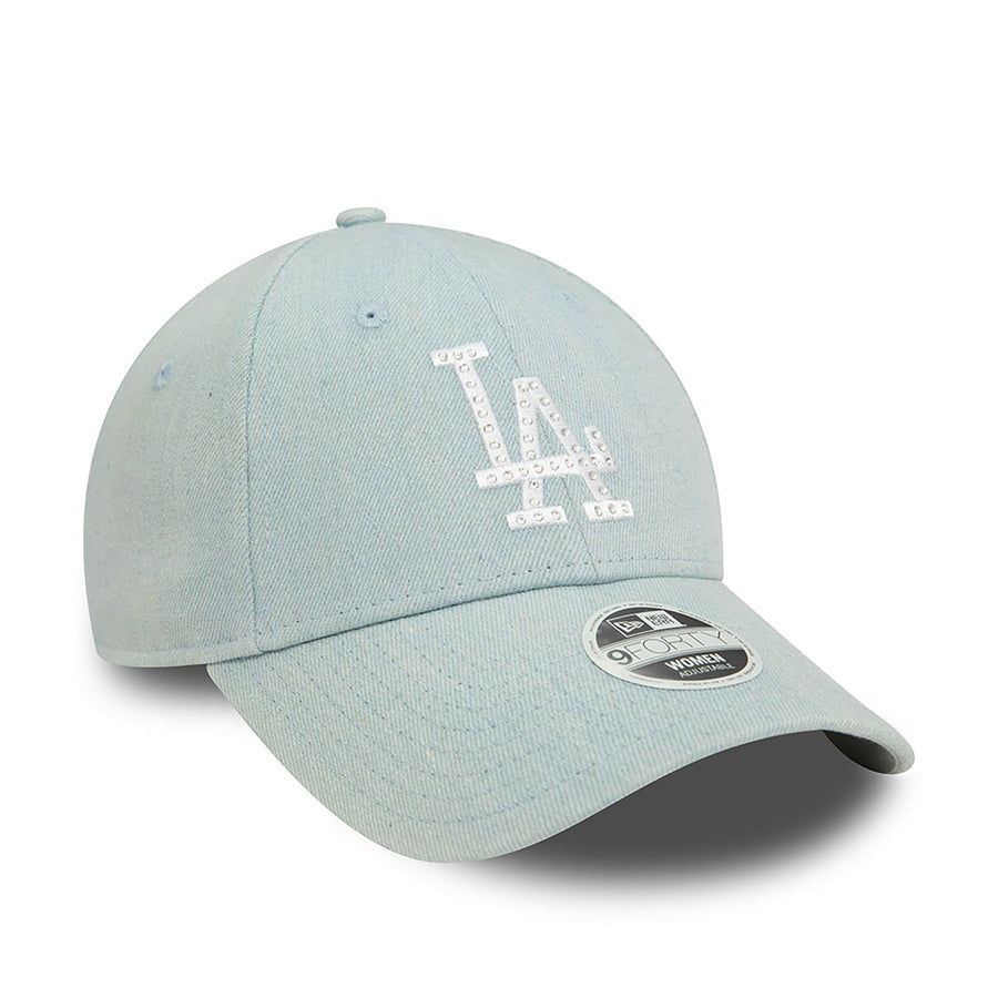 Los Angeles Dodgers 9FORTY Womens Diamante Denim Sky Cap