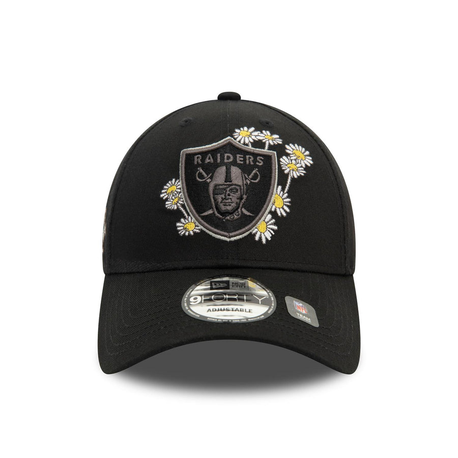 Las Vegas Raiders 9FORTY Flower Icon Black Cap