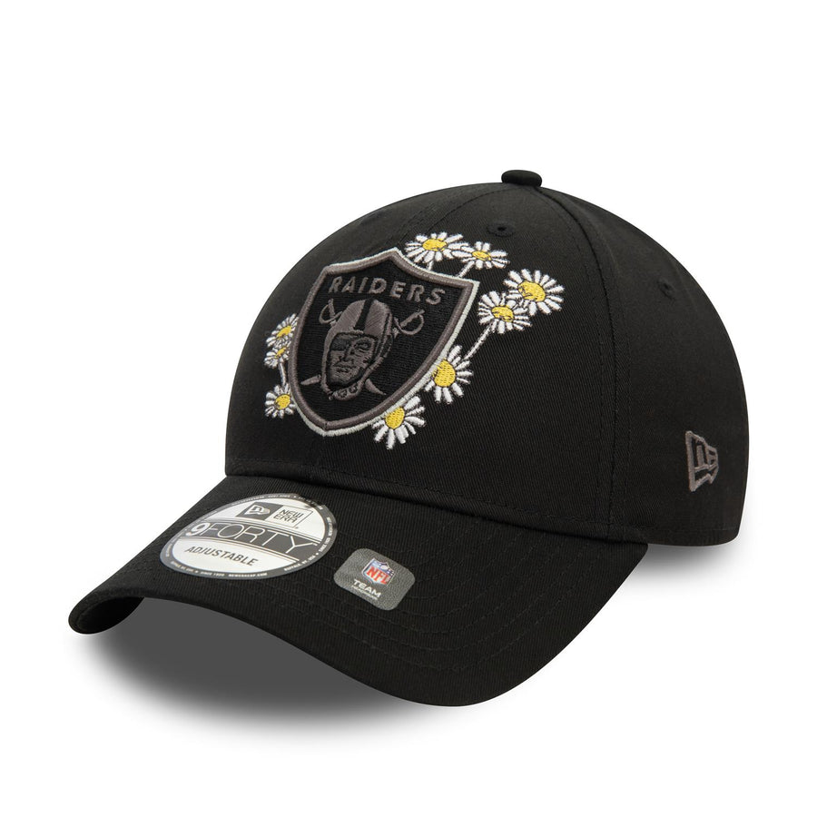 Las Vegas Raiders 9FORTY Flower Icon Black Cap