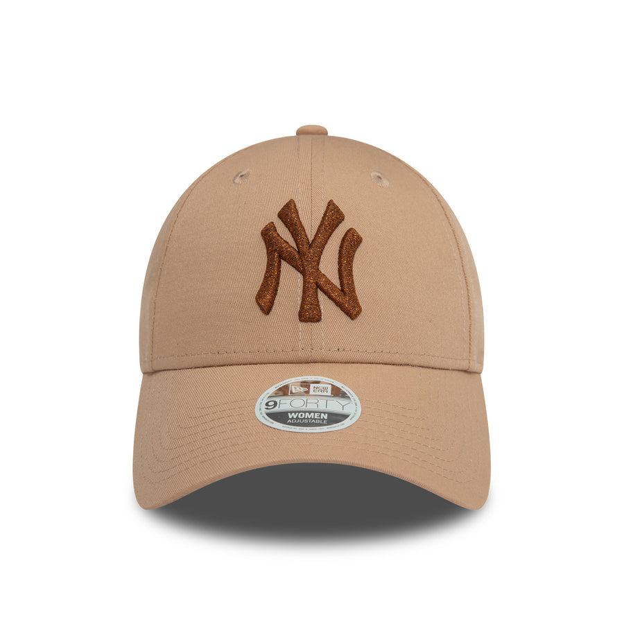 New York Yankees 9FORTY Womens Metallic Tan Cap