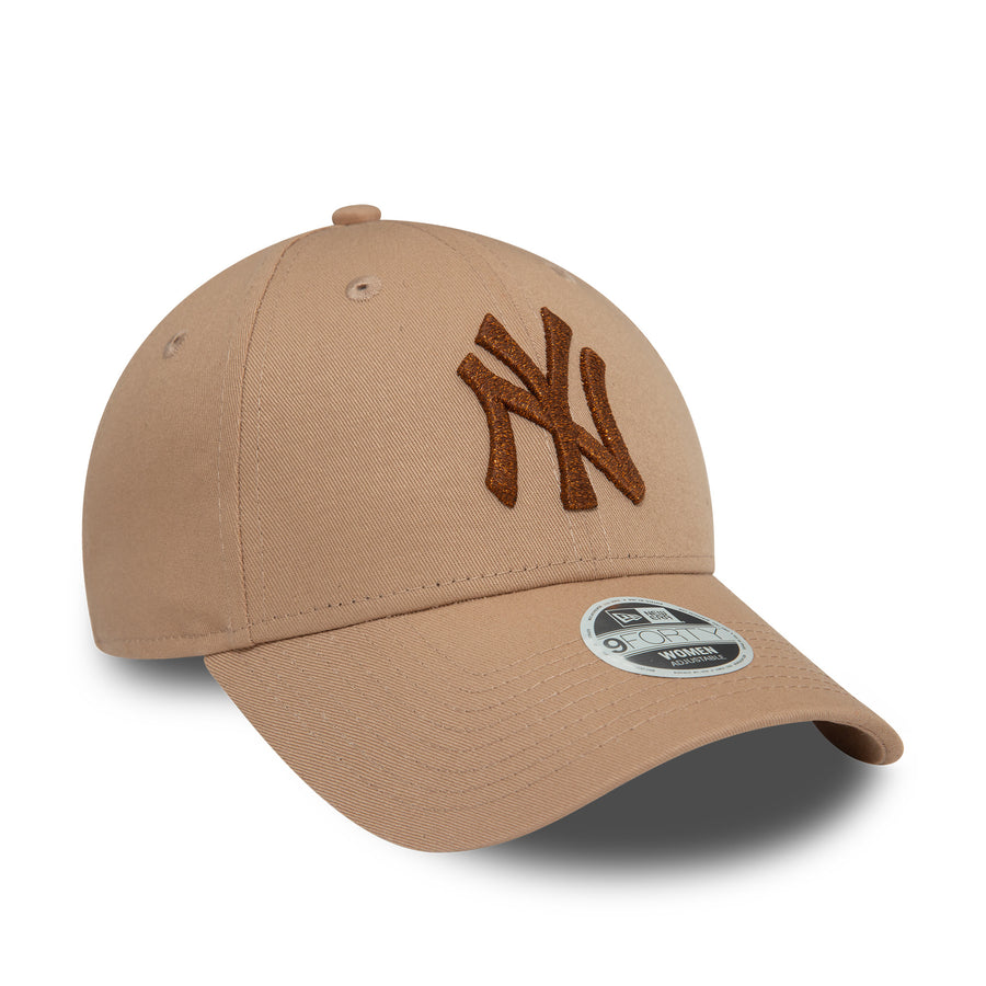 New York Yankees 9FORTY Womens Metallic Tan Cap