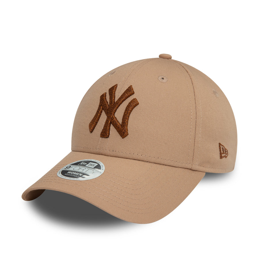 New York Yankees 9FORTY Womens Metallic Tan Cap