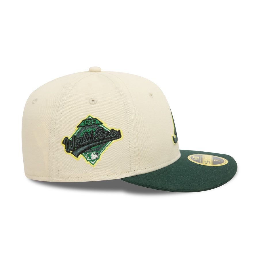 Atlanta Braves 59FIFTY Low Profile Seasonal World Series Stone/Green Cap