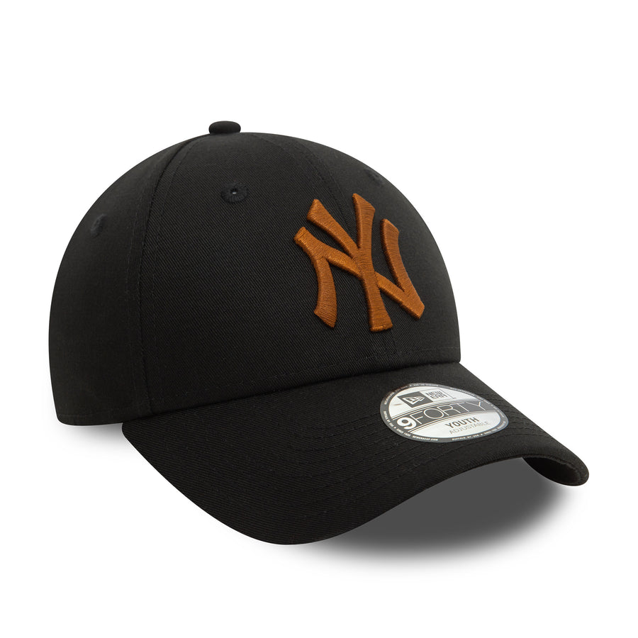 New York Yankees 9FORTY Kids League Essential Black Cap