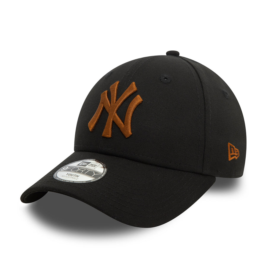 New York Yankees 9FORTY Kids League Essential Black Cap