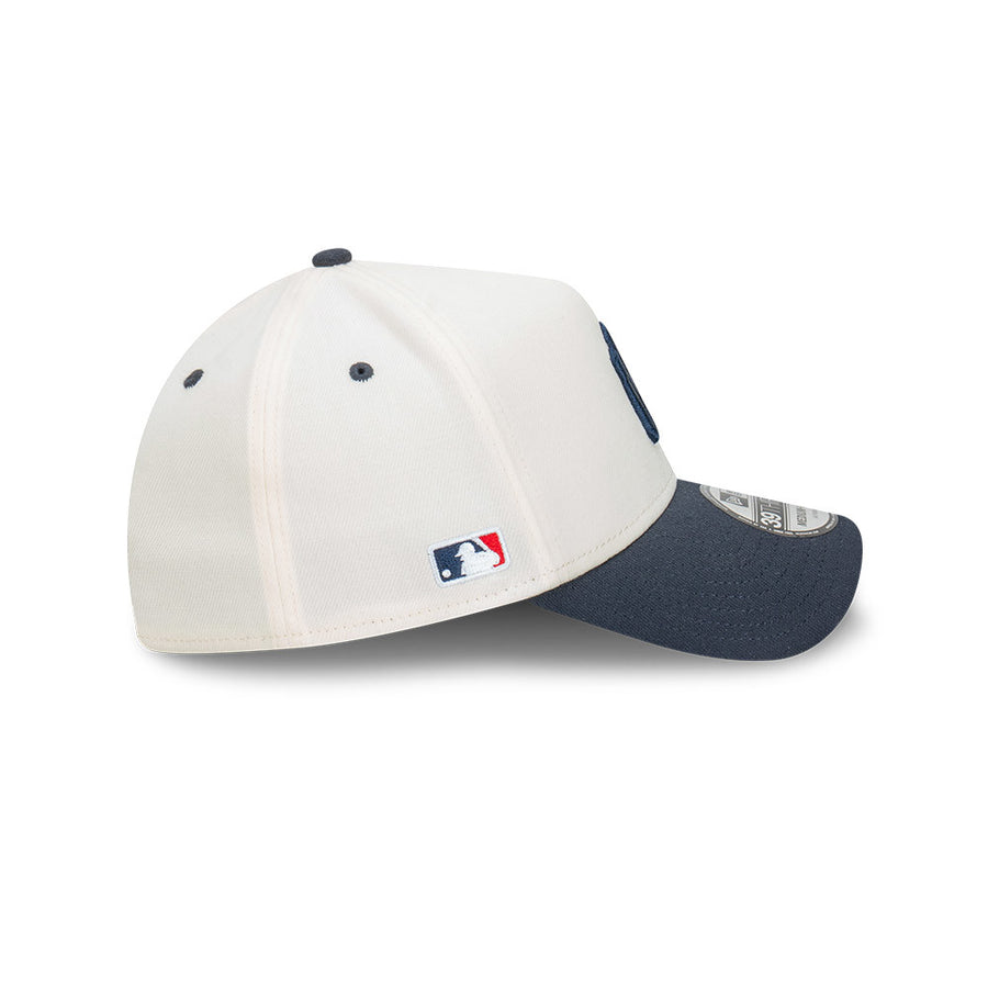 New York Yankees 39THIRTY A-Frame Apac Exclusive White/Navy Cap