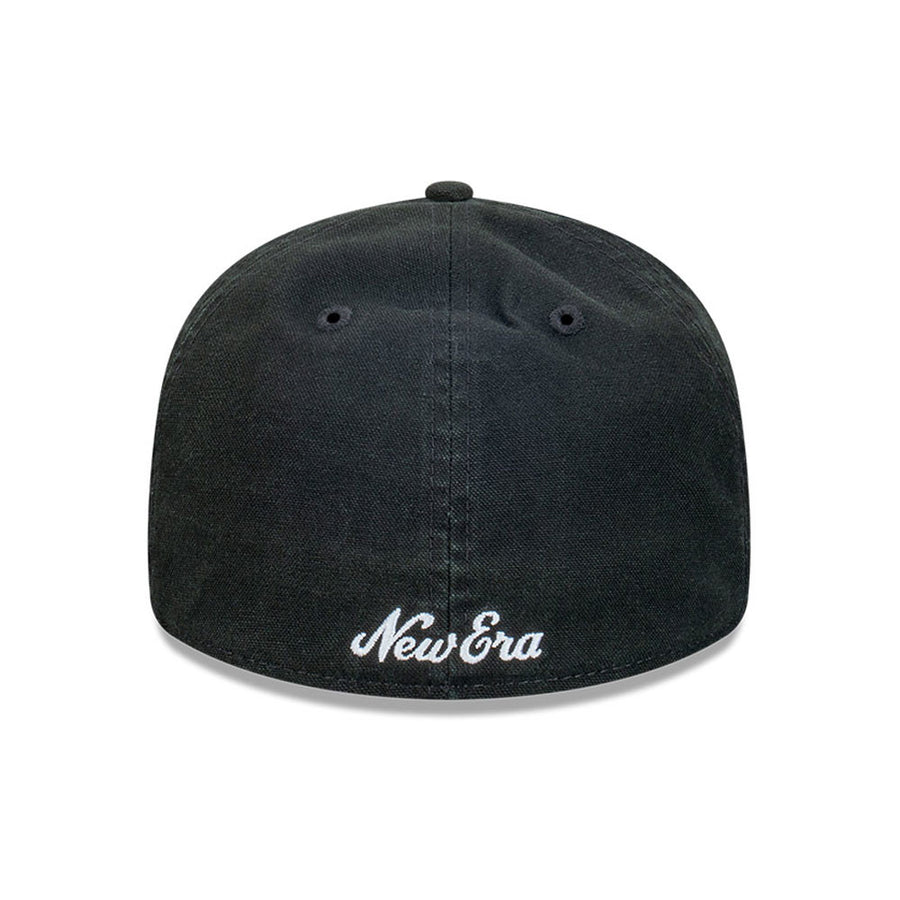 New Era 59FIFTY Retro Crown Snow Washed Canvas Black Cap