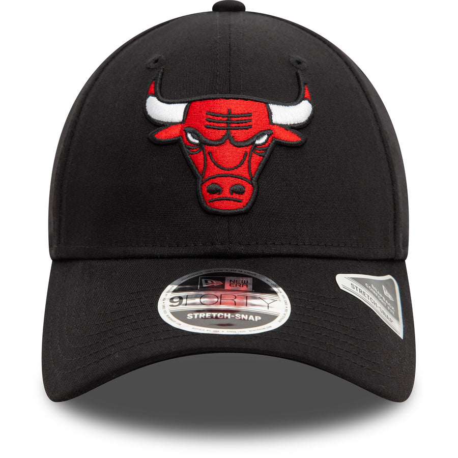 Chicago Bulls 9FORTY NBA Stretch Snap Black Cap