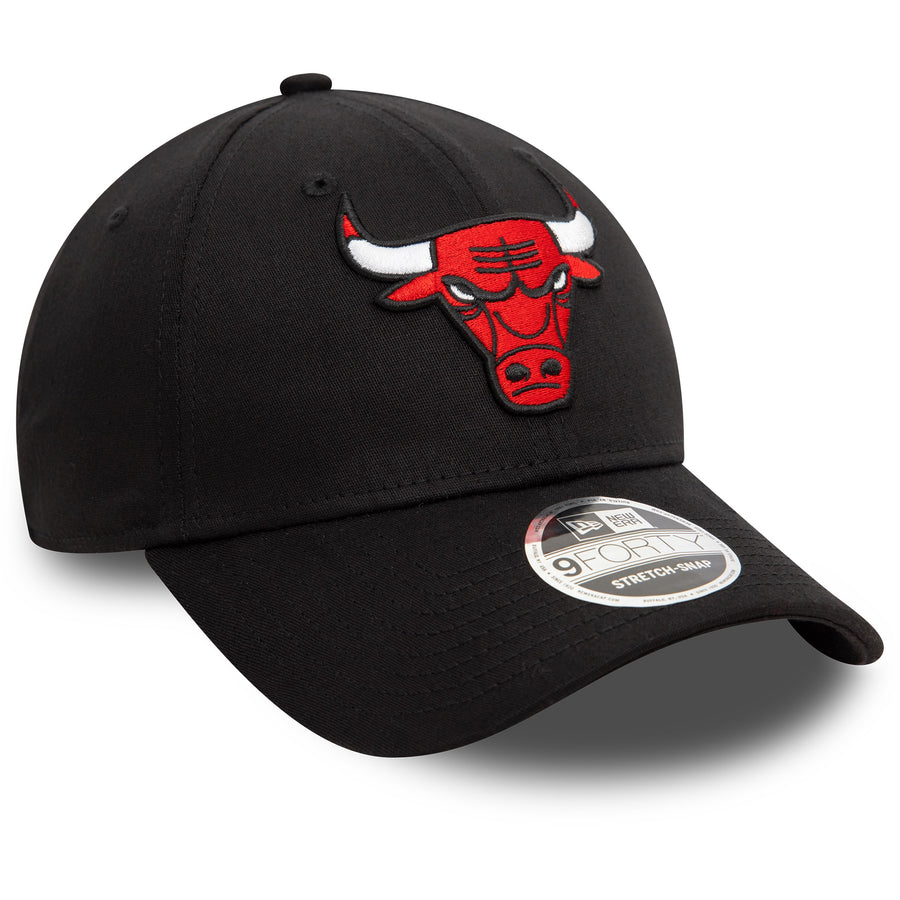 Chicago Bulls 9FORTY NBA Stretch Snap Black Cap