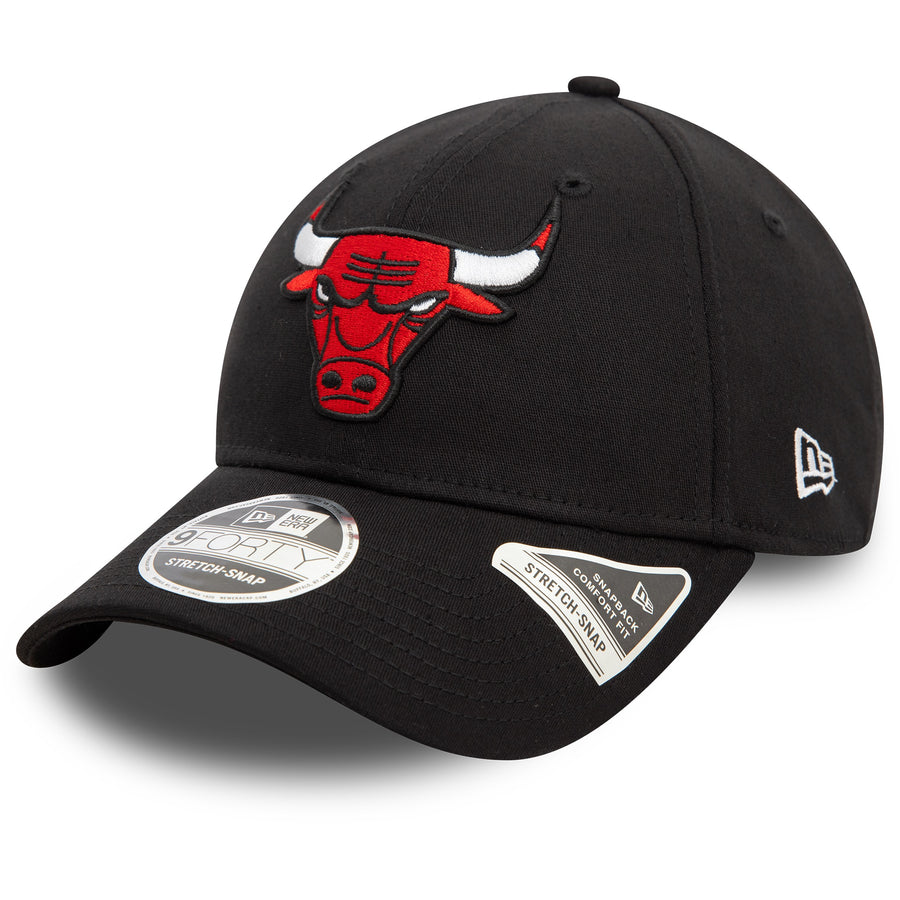 Chicago Bulls 9FORTY NBA Stretch Snap Black Cap