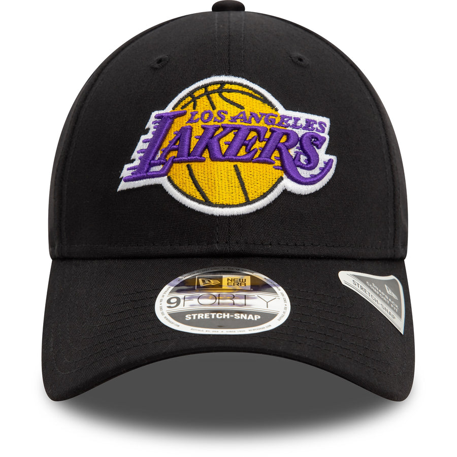 Los Angeles Lakers 9FORTY NBA Stretch Snap Black Cap