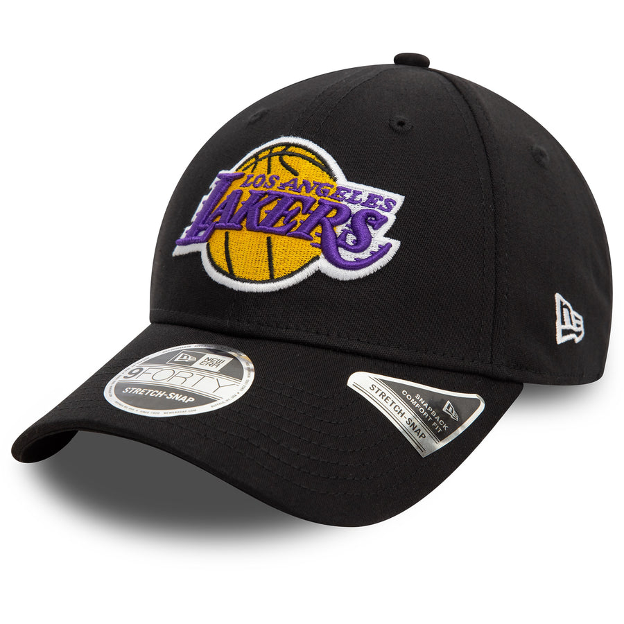 Los Angeles Lakers 9FORTY NBA Stretch Snap Black Cap