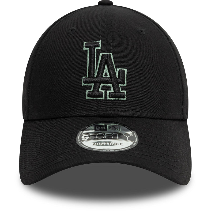 Los Angeles Dodgers 9FORTY Team Outline Black Cap