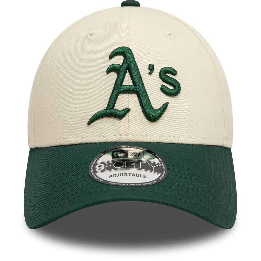 Oakland Athletics 9FORTY Colour Block Cream/Green Cap