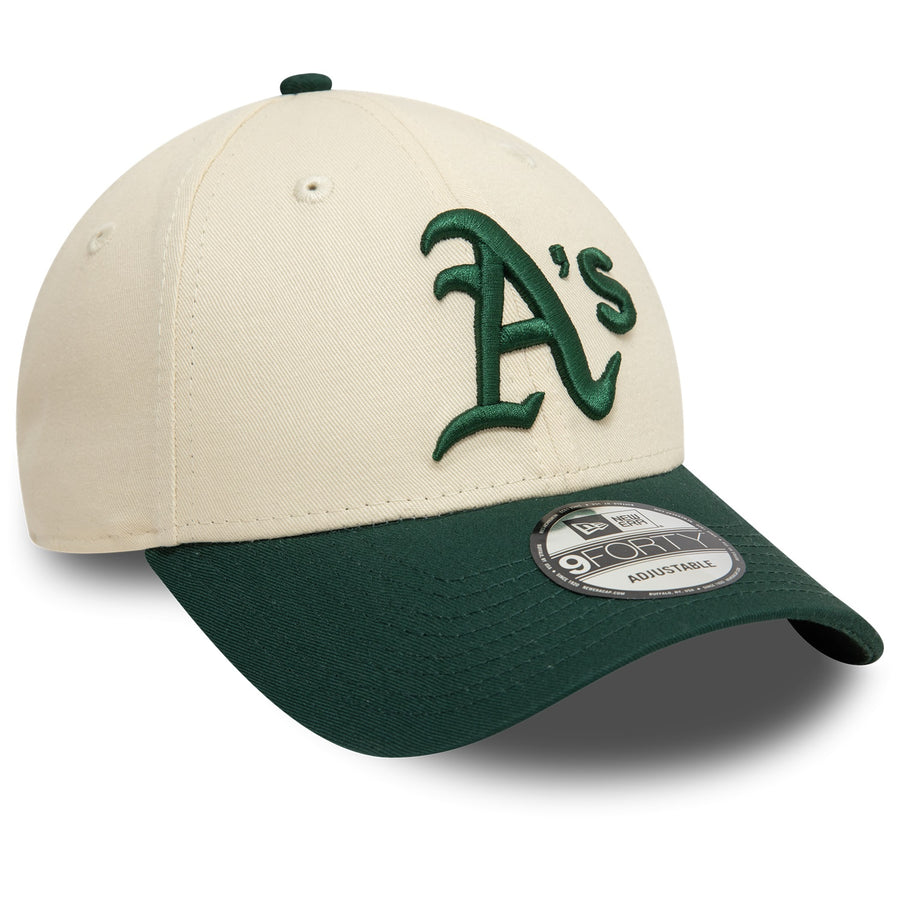 Oakland Athletics 9FORTY Colour Block Cream/Green Cap