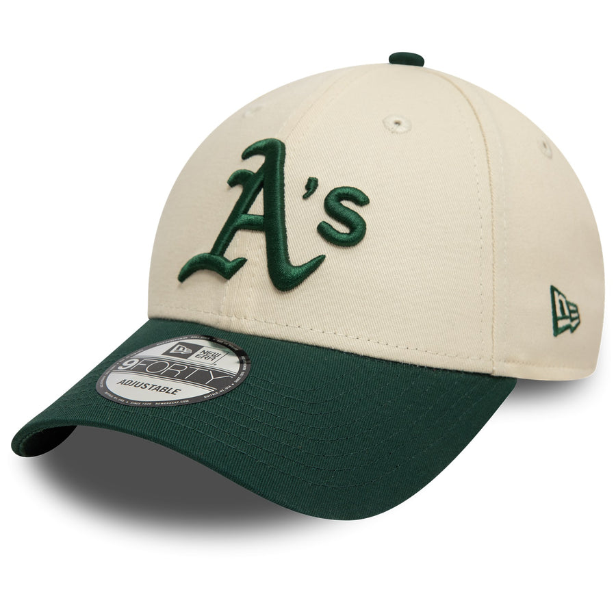 Oakland Athletics 9FORTY Colour Block Cream/Green Cap