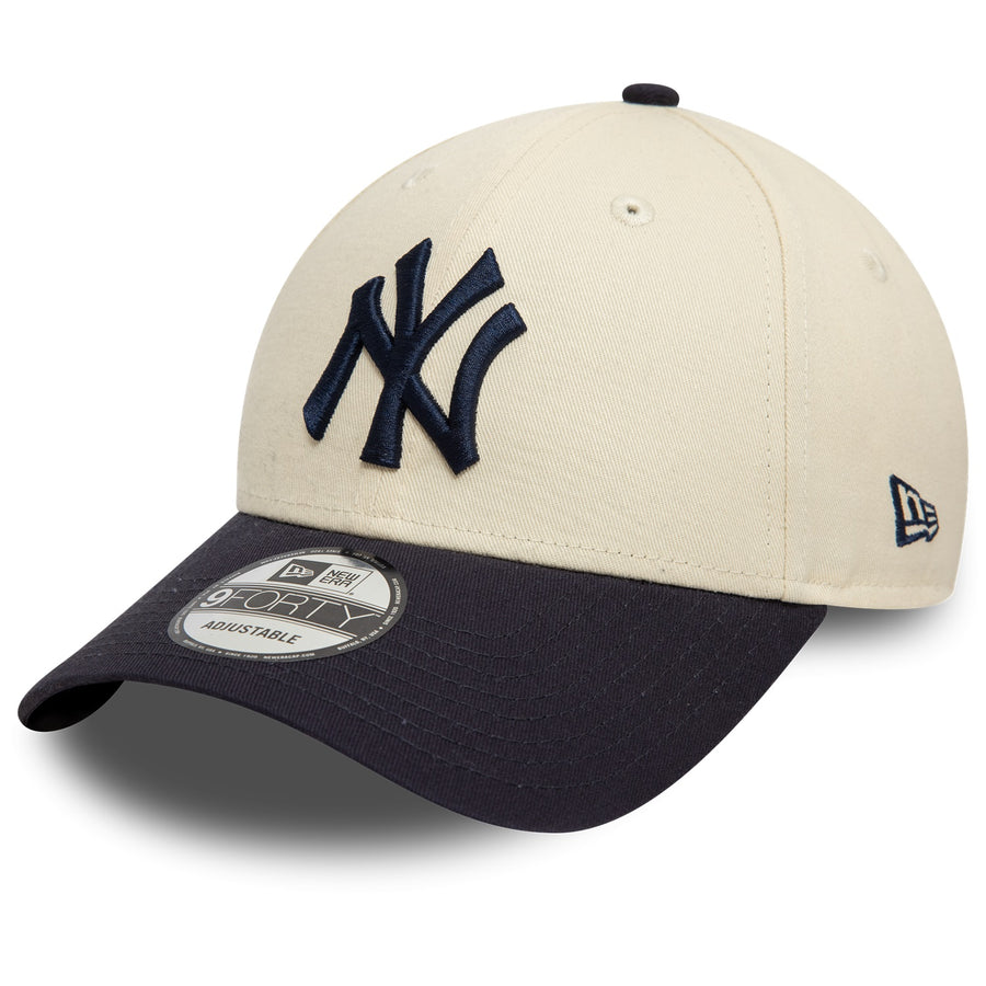 New York Yankees 9FORTY Colour Block Cream/Navy Cap