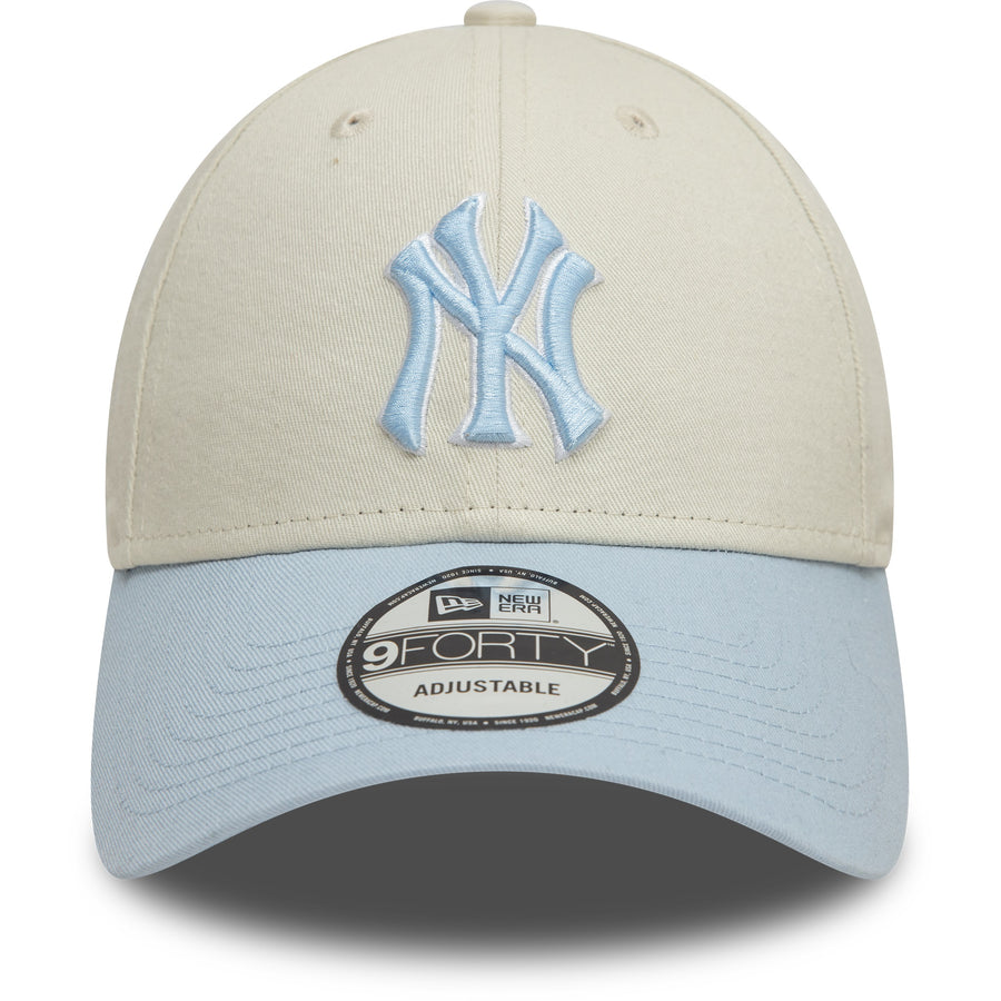 New York Yankees 9FORTY World Series Patch Ivory/Pale Blue Cap