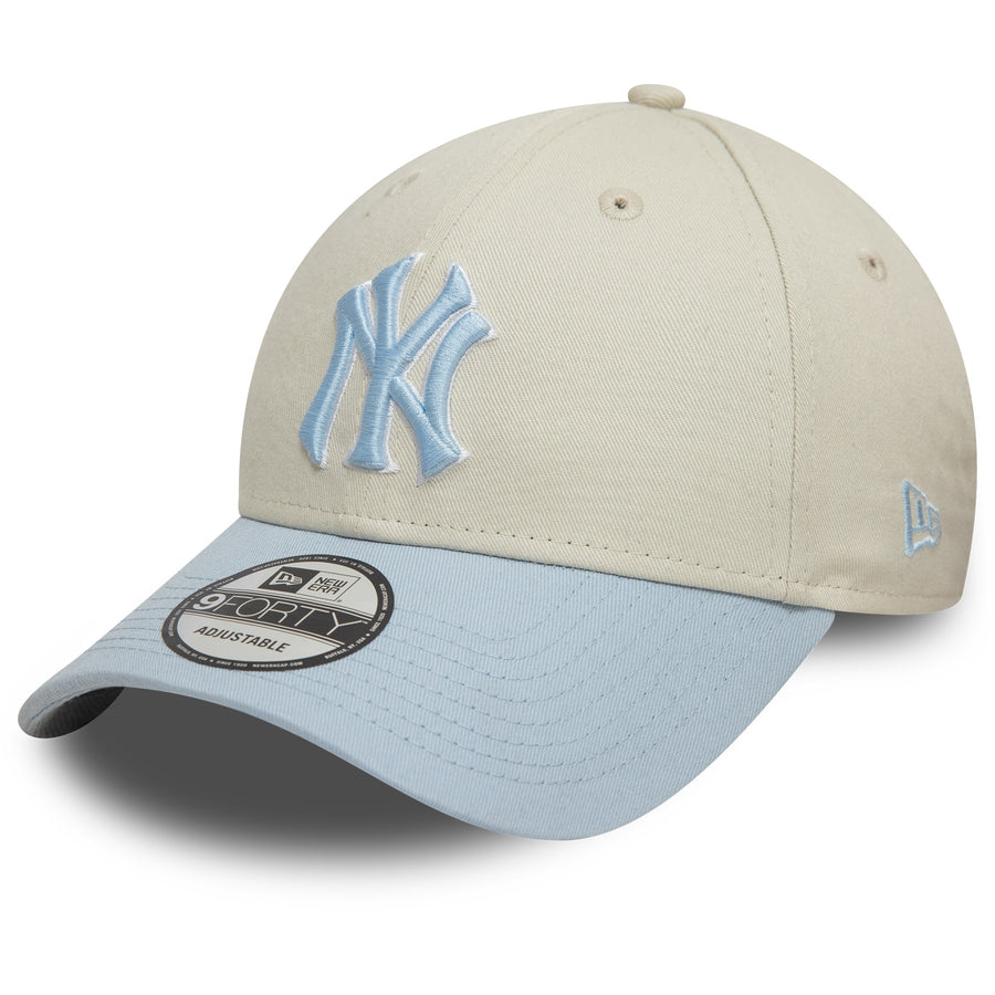 New York Yankees 9FORTY World Series Patch Ivory/Pale Blue Cap