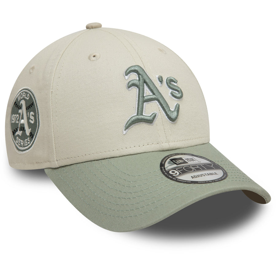 Oakland Athletics 9FORTY World Series Patch Ivory/Green Cap