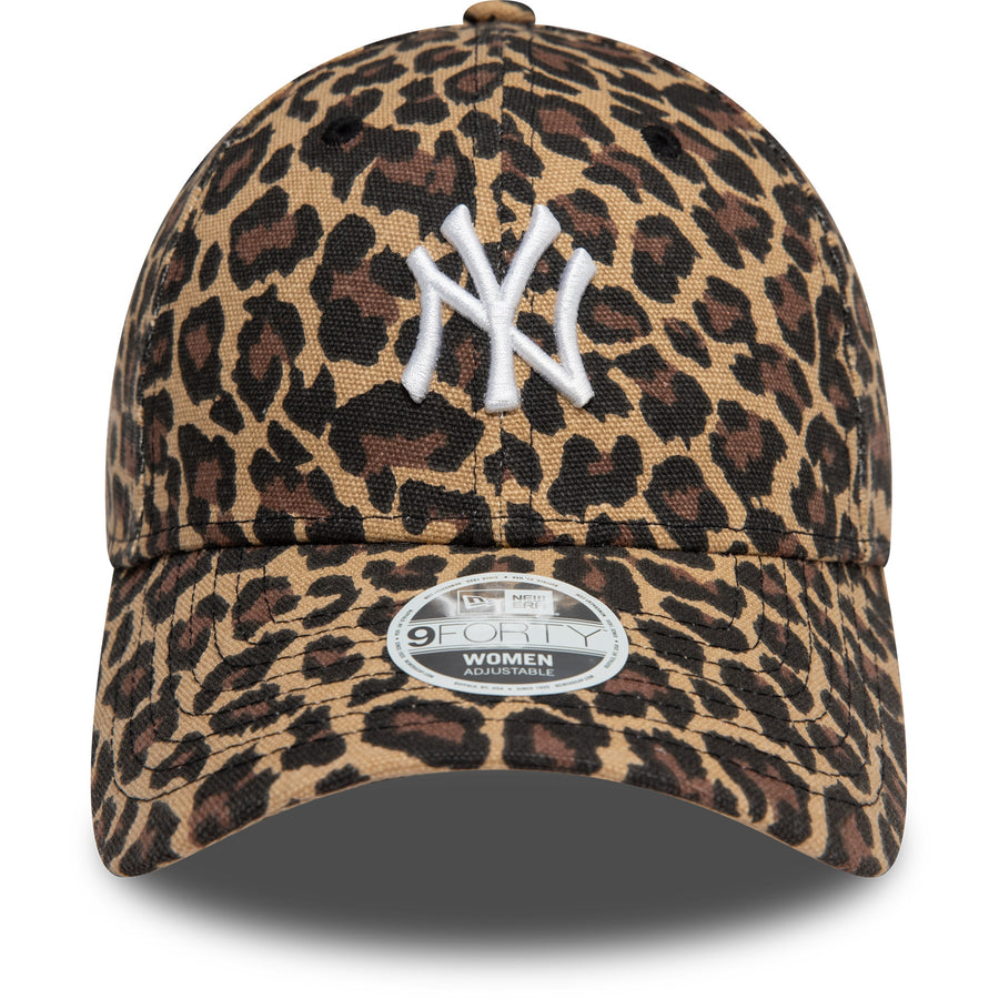 New York Yankees 9FORTY Womens Leopard Black Cap