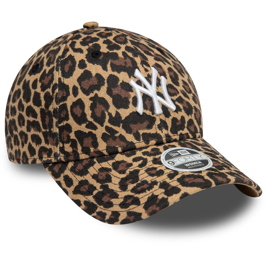 New York Yankees 9FORTY Womens Leopard Black Cap