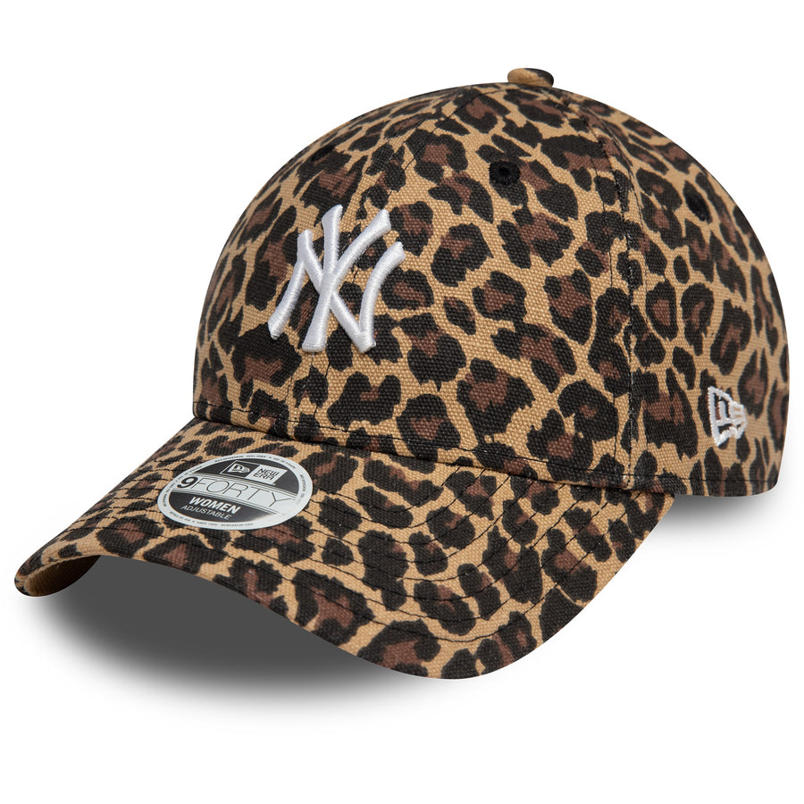 New York Yankees 9FORTY Womens Leopard Black Cap