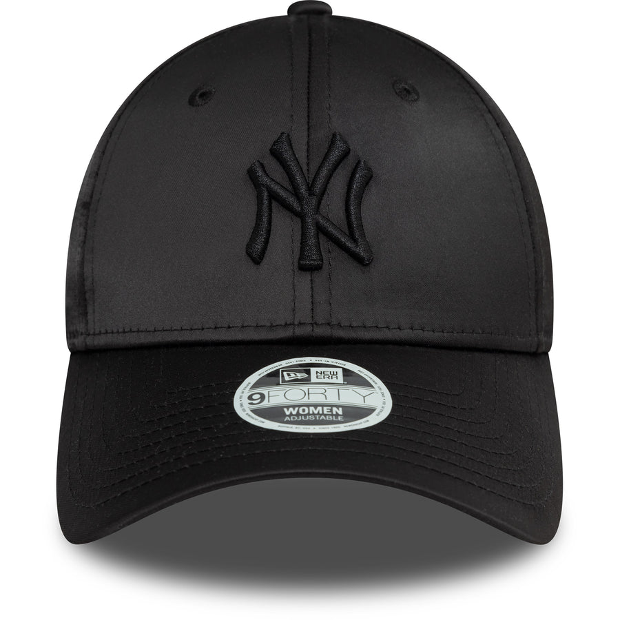 New York Yankees 9FORTY Womens Satin Black Cap