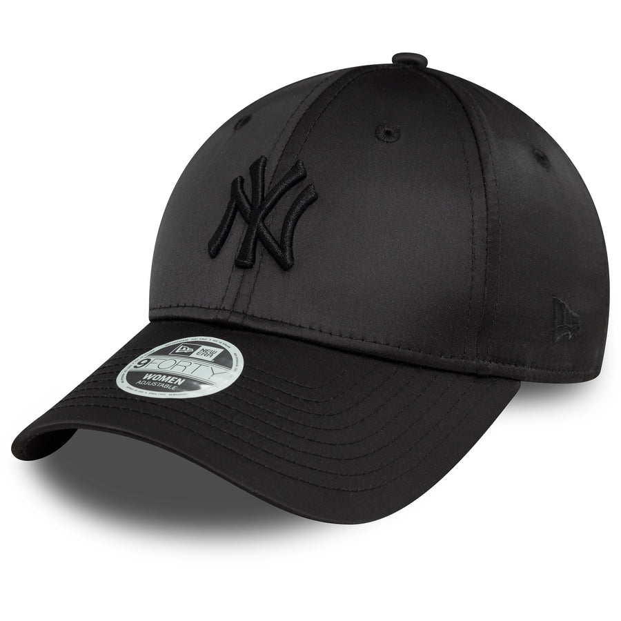 New York Yankees 9FORTY Womens Satin Black Cap