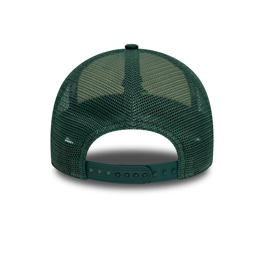 Oakland Athletics 9FORTY Womens League Essential Stone/Green Trucker Cap