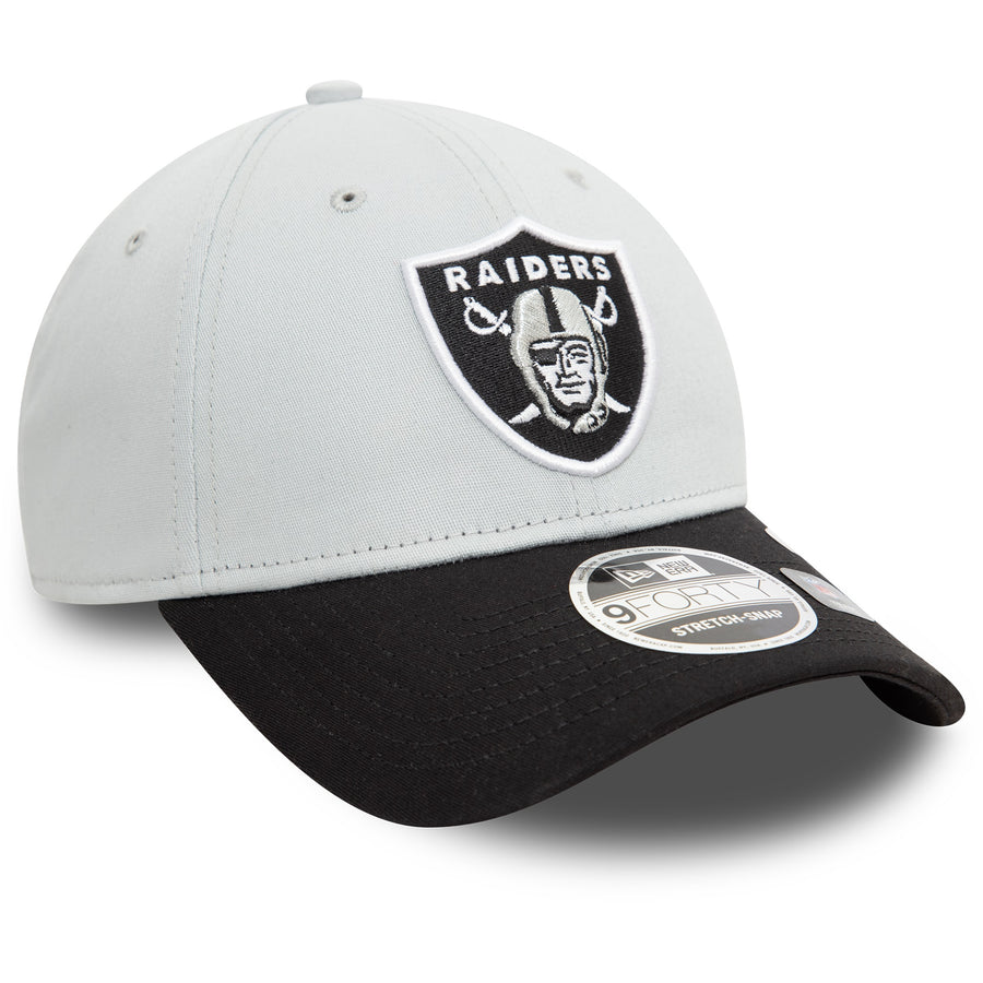 Las Vegas Raiders 9FORTY NFL Stretch Snap Grey/Black Cap