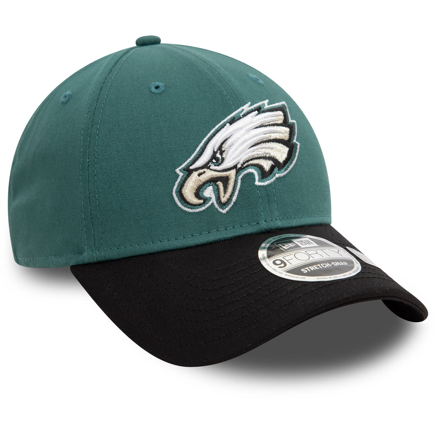 Philadelphia Eagles 9FORTY Stretch Snap NFL Green/Black Cap