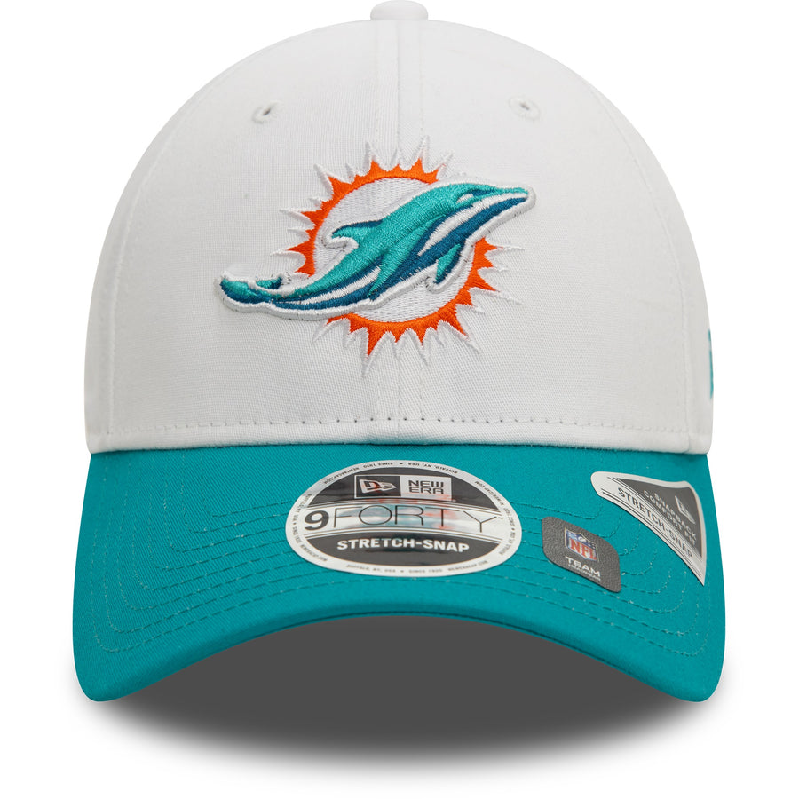 Miami Dolphins 9FORTY Stretch Snap NFL White/Blue Cap