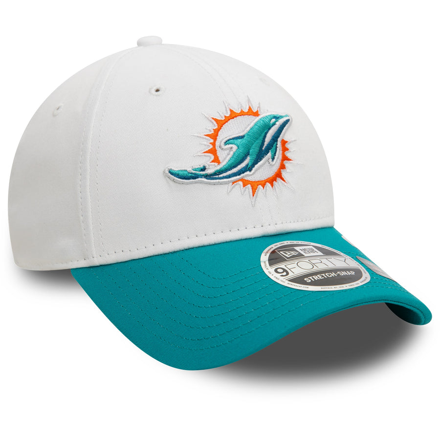 Miami Dolphins 9FORTY Stretch Snap NFL White/Blue Cap