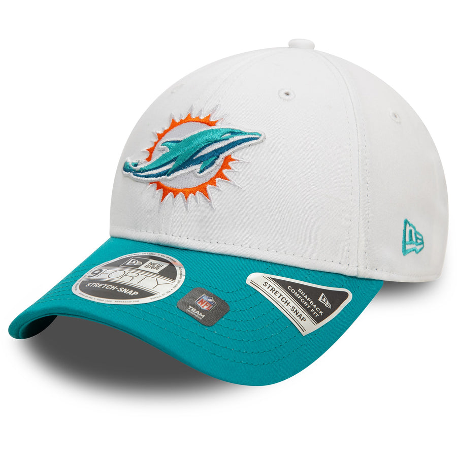 Miami Dolphins 9FORTY Stretch Snap NFL White/Blue Cap