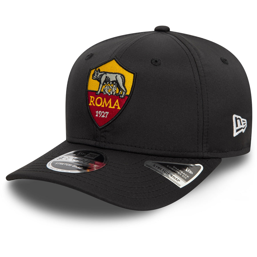 AS Roma 9SEVENTY Core Stretch Snap Black Cap