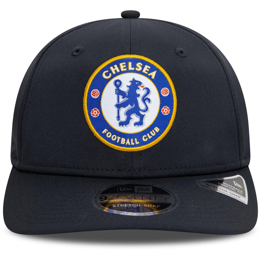 Chelsea FC 9SEVENTY Lion Crest Core Stretch Snap Navy Cap