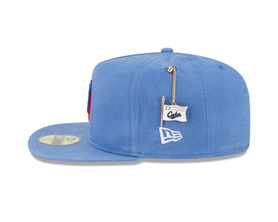 Chicago Cubs 59FIFTY Championship Side Flag Royal Cap